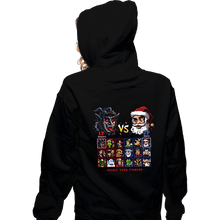 Load image into Gallery viewer, Daily_Deal_Shirts Zippered Hoodies, Unisex / Small / Black Battle For Christmas
