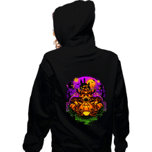 Load image into Gallery viewer, Daily_Deal_Shirts Zippered Hoodies, Unisex / Small / Black Happy Bowserween
