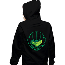 Load image into Gallery viewer, Secret_Shirts Zippered Hoodies, Unisex / Small / Black Metroid Face

