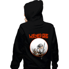 Load image into Gallery viewer, Daily_Deal_Shirts Zippered Hoodies, Unisex / Small / Black Witcher Girl
