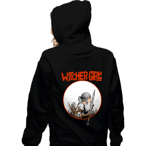 Daily_Deal_Shirts Zippered Hoodies, Unisex / Small / Black Witcher Girl