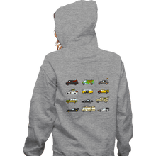 Load image into Gallery viewer, Secret_Shirts Zippered Hoodies, Unisex / Small / Sports Grey Iconic Cars &amp; Vans
