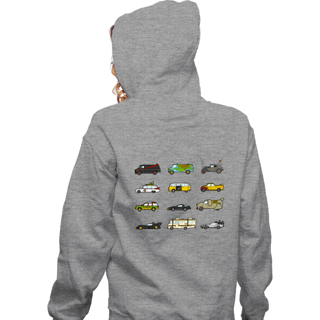 Secret_Shirts Zippered Hoodies, Unisex / Small / Sports Grey Iconic Cars & Vans