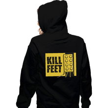 Load image into Gallery viewer, Shirts Zippered Hoodies, Unisex / Small / Black Kill Feet

