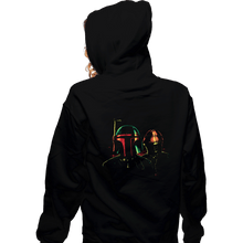 Load image into Gallery viewer, Daily_Deal_Shirts Zippered Hoodies, Unisex / Small / Black Fett-Shand
