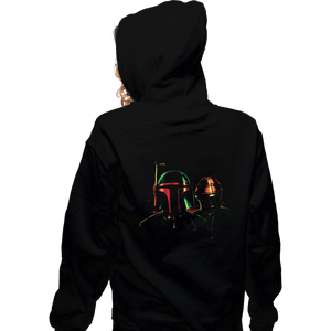 Daily_Deal_Shirts Zippered Hoodies, Unisex / Small / Black Fett-Shand