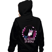 Load image into Gallery viewer, Secret_Shirts Zippered Hoodies, Unisex / Small / Black Tired Of People
