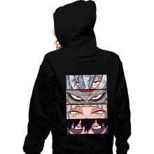 Load image into Gallery viewer, Daily_Deal_Shirts Zippered Hoodies, Unisex / Small / Black MHA Villains Eyes
