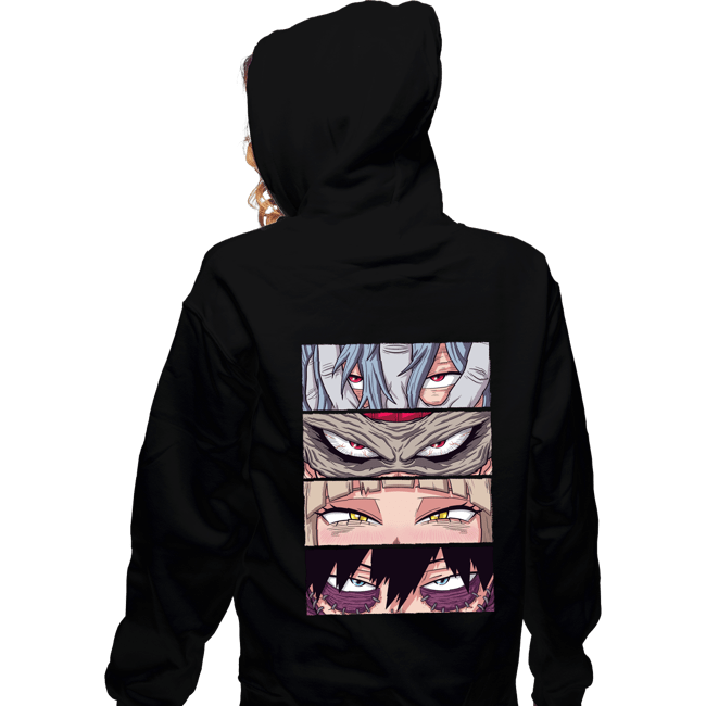 Daily_Deal_Shirts Zippered Hoodies, Unisex / Small / Black MHA Villains Eyes