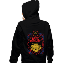 Load image into Gallery viewer, Secret_Shirts Zippered Hoodies, Unisex / Small / Black Dark Tournament.
