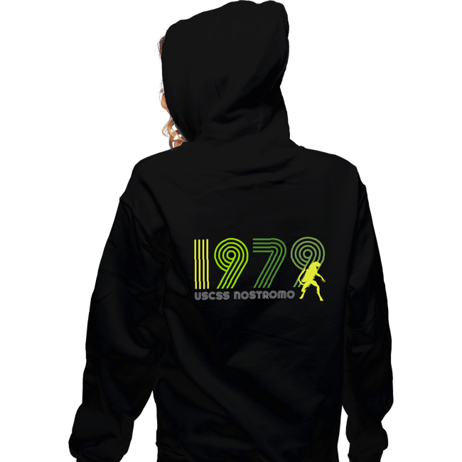 Daily_Deal_Shirts Zippered Hoodies, Unisex / Small / Black USCSS Nostromo 1979