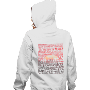Secret_Shirts Zippered Hoodies, Unisex / Small / White Africa Secret Sale