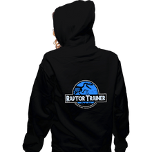 Load image into Gallery viewer, Shirts Zippered Hoodies, Unisex / Small / Black Raptor Trainer
