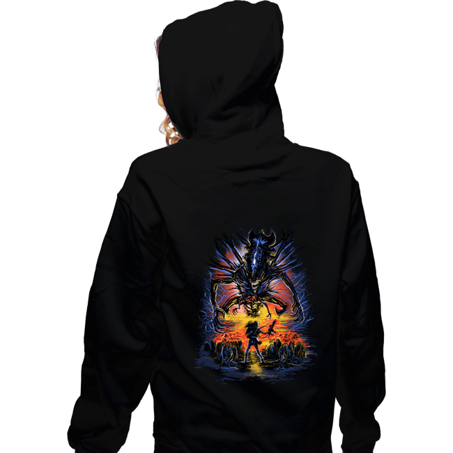 Secret_Shirts Zippered Hoodies, Unisex / Small / Black Alien, You Shall Not Pass!