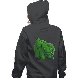 Shirts Zippered Hoodies, Unisex / Small / Dark Heather Plant Type Monster
