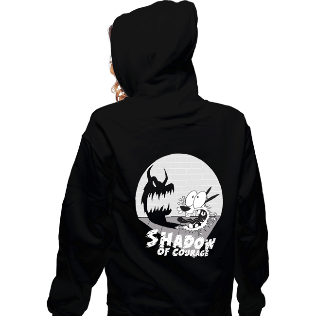 Shirts Zippered Hoodies, Unisex / Small / Black The Shadow Of Courage