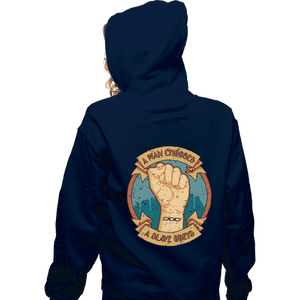 Shirts Zippered Hoodies, Unisex / Small / Navy A Man Chooses A Slave Obeys