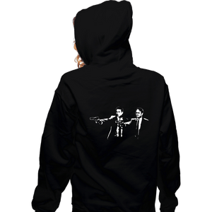 Shirts Zippered Hoodies, Unisex / Small / Black Paper Fiction