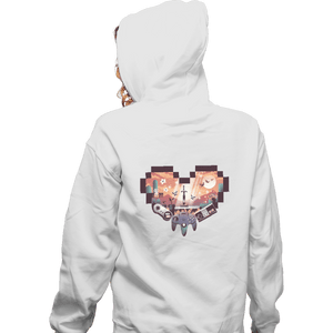 Shirts Zippered Hoodies, Unisex / Small / White Zelda Heart