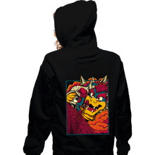 Load image into Gallery viewer, Daily_Deal_Shirts Zippered Hoodies, Unisex / Small / Black Attack On Bowser
