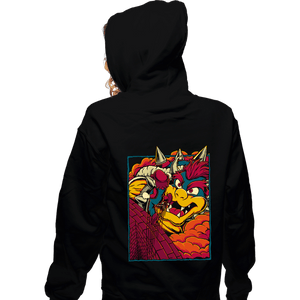 Daily_Deal_Shirts Zippered Hoodies, Unisex / Small / Black Attack On Bowser
