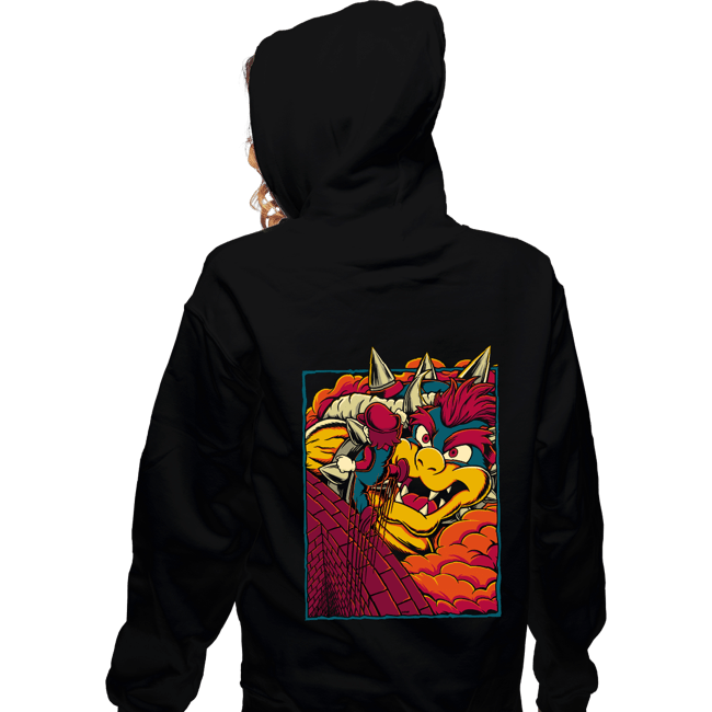 Daily_Deal_Shirts Zippered Hoodies, Unisex / Small / Black Attack On Bowser