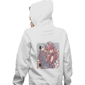 Shirts Zippered Hoodies, Unisex / Small / White Wanda Kiss