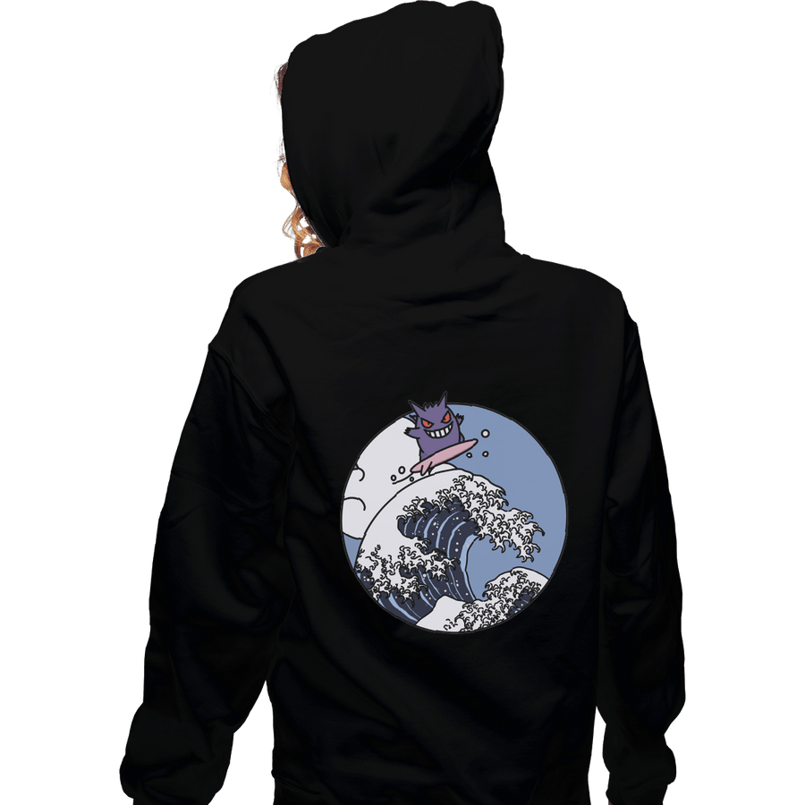 Shirts Zippered Hoodies, Unisex / Small / Black Surfing Gengar