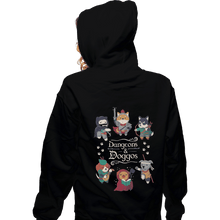 Load image into Gallery viewer, Shirts Pullover Hoodies, Unisex / Small / Black Dungeons &amp; Doggos
