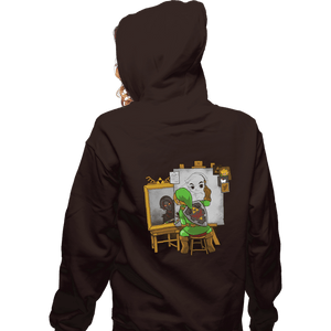 Shirts Zippered Hoodies, Unisex / Small / Dark Chocolate Heroic Self Portrait