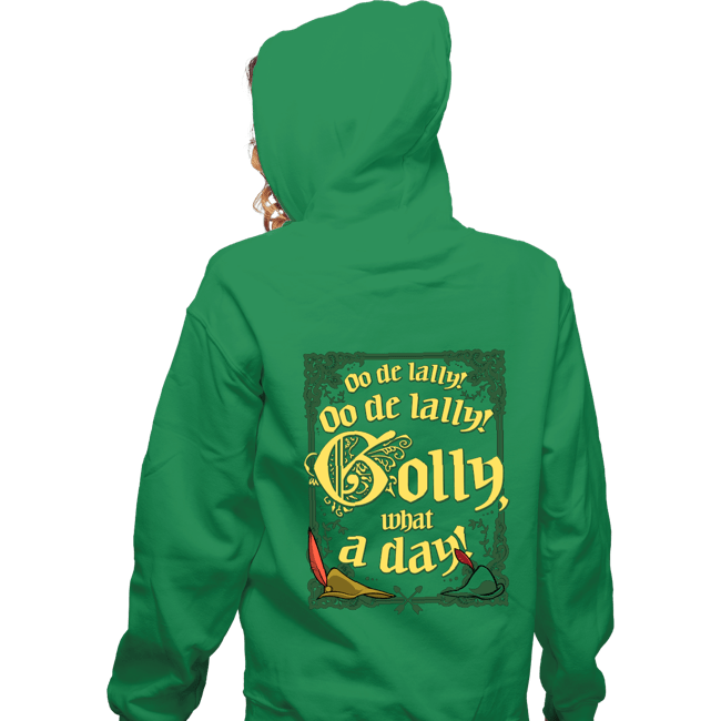 Secret_Shirts Zippered Hoodies, Unisex / Small / Irish Green Golly, What A Day!