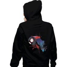 Load image into Gallery viewer, Shirts Zippered Hoodies, Unisex / Small / Black Spider Miles

