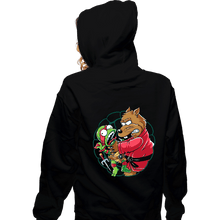 Load image into Gallery viewer, Daily_Deal_Shirts Zippered Hoodies, Unisex / Small / Black Why You Little Turtle
