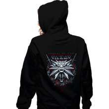 Load image into Gallery viewer, Daily_Deal_Shirts Zippered Hoodies, Unisex / Small / Black The White Wolf
