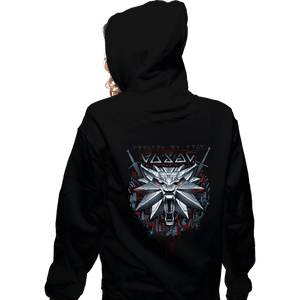 Daily_Deal_Shirts Zippered Hoodies, Unisex / Small / Black The White Wolf