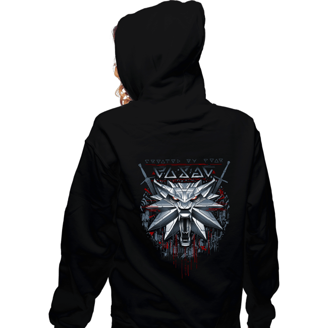 Daily_Deal_Shirts Zippered Hoodies, Unisex / Small / Black The White Wolf