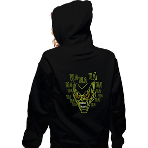 Shirts Zippered Hoodies, Unisex / Small / Black Neon Green Goblin