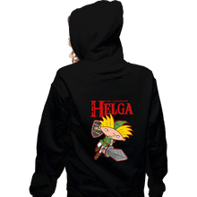 Load image into Gallery viewer, Daily_Deal_Shirts Zippered Hoodies, Unisex / Small / Black The Legend Of Helga
