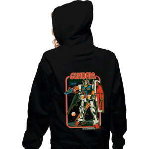 Secret_Shirts Zippered Hoodies, Unisex / Small / Black Retro Gundam