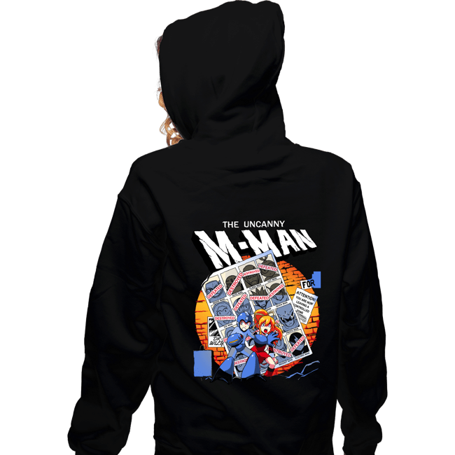 Secret_Shirts Zippered Hoodies, Unisex / Small / Black Uncanny M-Man