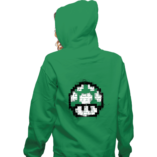 Shirts Zippered Hoodies, Unisex / Small / Irish Green 1-Up Spray