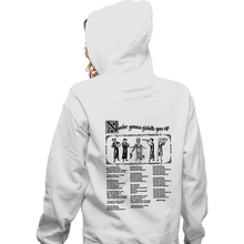 Load image into Gallery viewer, Daily_Deal_Shirts Zippered Hoodies, Unisex / Small / White Never Gonna Giveth

