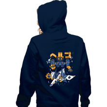 Load image into Gallery viewer, Secret_Shirts Zippered Hoodies, Unisex / Small / Navy Space Troubles
