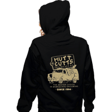 Load image into Gallery viewer, Shirts Zippered Hoodies, Unisex / Small / Black Mutt Cuts
