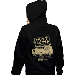 Shirts Zippered Hoodies, Unisex / Small / Black Mutt Cuts