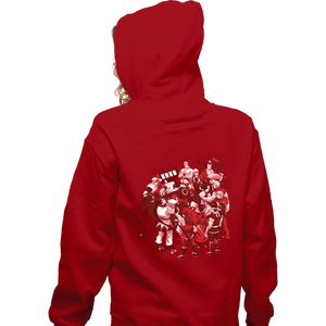 Shirts Zippered Hoodies, Unisex / Small / Red SNK