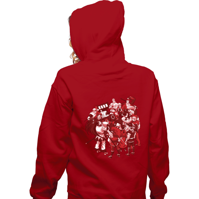 Shirts Zippered Hoodies, Unisex / Small / Red SNK