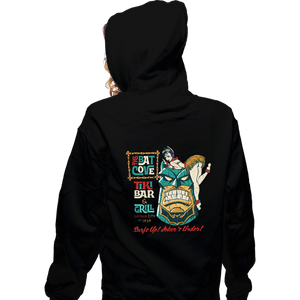 Secret_Shirts Zippered Hoodies, Unisex / Small / Black Bat Tiki