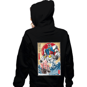 Daily_Deal_Shirts Zippered Hoodies, Unisex / Small / Black RX-78-2 Gundam in Japan