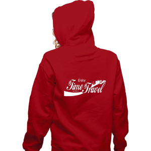Shirts Zippered Hoodies, Unisex / Small / Red Enjoy Time Travel